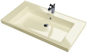 Νιπτήρας Sanitec Lido-Ocra-Μήκος 55 εκ.