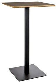 STÓŁ BAROWY BT-006 DĄB ARTISAN/CZARNY 60X60 DIOMMI-80-3530