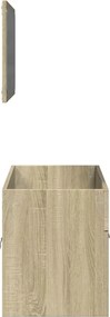vidaXL Σετ Επίπλων Μπάνιου 2 Τεμαχίων Sonoma Δρυς Επεξεργασμένο Ξύλο