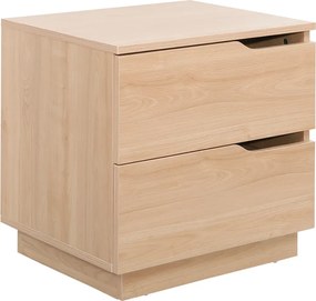 Κομοδίνο Verena I pakoworld σε φυσική απόχρωση 48x40x48εκ
