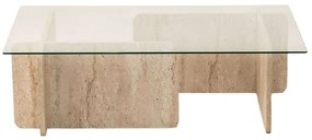 Τραπέζι Σαλονιού Escape 552NOS2503 105x65x30cm Travertine Beige