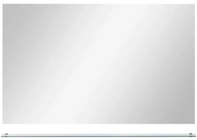 vidaXL Καθρέφτης Τοίχου με Ράφι 100 x 60 εκ. από Ψημένο Γυαλί