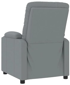 vidaXL Πολυθρόνα Μασάζ Ανοιχτό Γκρι Υφασμάτινη