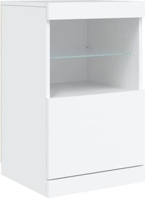 vidaXL Μπουφές με Φώτα LED Λευκός 41 x 37 x 67 εκ.