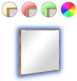 vidaXL LED Καθρέφτης Μπάνιο Ξυλεία Δρυός 40x8.5x37 εκ Επεξεργασμένο Ξύλο