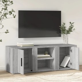 vidaXL Έπιπλο Τηλεόρασης Γκρι Sonoma 100x31,5x35 εκ. από Επεξεργ. Ξύλο