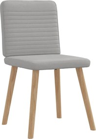 vidaXL Καρέκλες τραπεζαρίας 4 τεμ Cloud Grey Fabric
