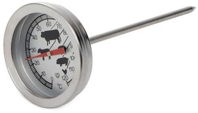 Θερμόμετρο Μαγειρικής Easy Cook 218522 11cm Silver Stainless Steel