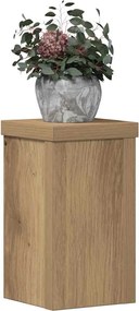 vidaXL Βάσεις Φυτών 2 τεμ. Αρτισιανή Δρυς 10x10x18 εκ. Επεξ. Ξύλο