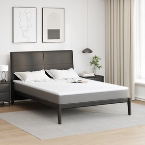 vidaXL Στρώματα Λευκό 140 x 200 cm 100% ύφασμα πολυεστέρα με τζακάρ