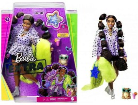 Κούκλα Barbie Extra GXF10 Με Μαλλιά Bobble Purple Mattel
