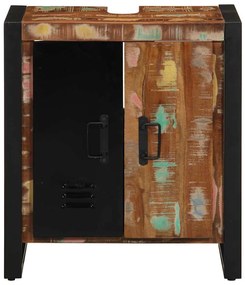 vidaXL Ντουλάπα Μπάνιου Καφέ 55 x 35 x 60 εκ. Μασίφ ανακυκλωμένο ξύλο