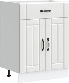 vidaXL ντουλάπι βάσης κουζίνας Lucca Λευκό κατασκευασμένο ξύλο