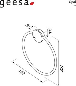 Geesa Opal 7204 Chrome - Κρίκος