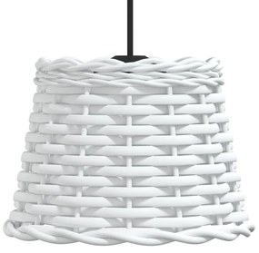 vidaXL Καπέλο Φωτιστικού Οροφής Λευκό Ø20x15 εκ. από Wicker