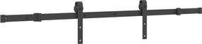vidaXL Συρόμενη Πόρτα NARVIK 85 x 210 εκ (152,5 εκ) Φυσικό και Μαύρο
