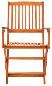 vidaXL Καρέκλες Κήπου Πτυσσόμενες 8 τεμ. από Μασίφ Ξύλο Ευκαλύπτου