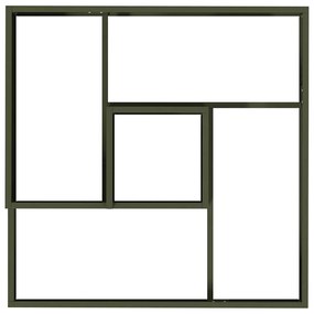 vidaXL Γλάστρα Κήπου Λαδί 60 x 60 x 50 εκ Ατσάλι