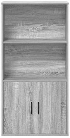 vidaXL Βιβλιοθήκη Γκρι Sonoma 60x24x120 εκ. από Επεξεργασμένο Ξύλο