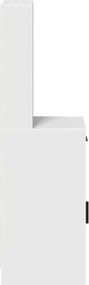vidaXL Highboard Λευκό 40 x 40,5 x 135 εκ. Επεξεργασμένο ξύλο