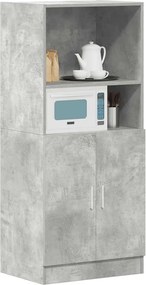 vidaXL Ντουλάπι κουζίνας σκυρόδεμα γκρι 57x41,5x131,5 cm