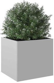 vidaXL Ζαρντινιέρα Ασημί 32 x 30 x 29 εκ. από Γαλβανισμένο Χάλυβα