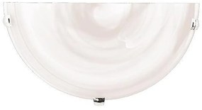 Απλίκα Τοίχου "ERIS" 1xE27 Λευκό/Νίκελ EUROLAMP 145-22410