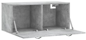 Ντουλάπι Τοίχου Γκρι Σκυρ. 80x36,5x35 εκ. Επεξεργασμένο Ξύλο - Γκρι