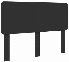 vidaXL Κεφαλάρι με κεφαλάρι Μαύρη Οξυά 150 cm Επεξεργασμένο ξύλο