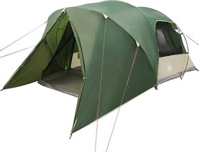 vidaXL Σκηνή Dome 4 Ατόμων με στέγη Πράσινο 455 x 252 x 178 εκ