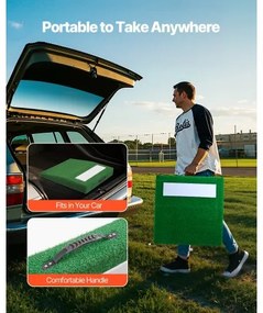 VEVOR 31 in Pitching Mound Portable Pitcher Mound Baseball Softball Training