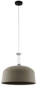 Φωτιστικό Οροφής 39589 Monte Fuerte E27/3 Taupe Eglo Metal, Glass