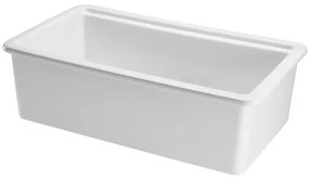 VEVOR 33in Farmhouse Sink Topmount Undermount Kitchen Single Bowl Basin Fireclay