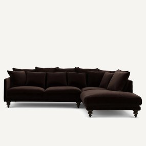 Γωνιακός καναπές από βελούδο, Lazare