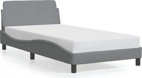 vidaXL Σκελετός Κρεβατιού Dover Γκρι 100x190 εκ Υφασμάτινο