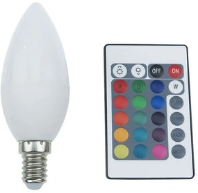 Λαμπτήρας Led Smart C37414RGBWN E14 4W RGB/3000K 300lm White Aca