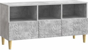 vidaXL Ντουλάπι TV 102 x 34,5 x 50 cm Γκρι Σκυροδέματος