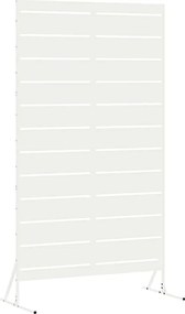 vidaXL Οθόνη Ιδιωτικότητας 100 x 50 x 180 εκ. Ατσάλι Λευκό