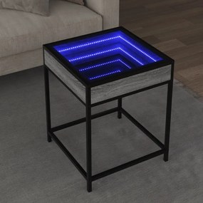 ΤΡΑΠΕΖΑΚΙ ΆΠΕΙΡΟ ΦΩΣ LED ΓΚΡΙ SONOMA 40X40X51 ΕΚ. 847675