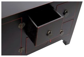 Τηλεόραση DKD Home Decor Μαύρο Πολύχρωμο Ξύλο Έλατο Ξύλο MDF 130 x 24 x 51 cm