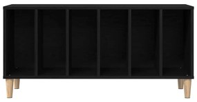 vidaXL Ντουλάπι Δίσκων Μαύρο Δρυς 100x38x48 εκ Επεξεργασμένο Ξύλο