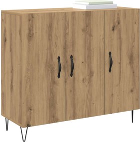 vidaXL Πλαϊνό γραφείο Artisan Oak 90 x 32,5 x 80 εκ Επεξεργασμένο ξύλο