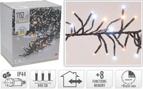 1152 LED Φωτάκια - 8.4 Μέτρα - Χρονοδιακόπτης - Λευκό, Θερμό Λευκό