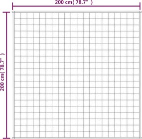 vidaXL Κουβέρτα Βαρύτητας Γκρι 200 x 200 εκ. 13 κ. Υφασμάτινη