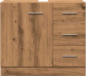 vidaXL Ντουλάπι Νιπτήρα Αρτισιανή Δρυς 63x30x54 εκ Επεξεργασμένο Ξύλο