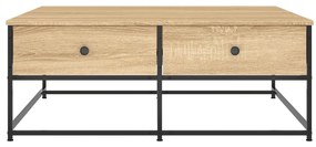 vidaXL Τραπεζάκι Σαλονιού Sonoma Δρυς 100 x 99 x 40 εκ. Επεξεργ. Ξύλο