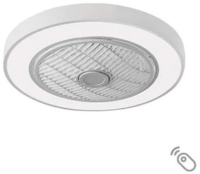 Lineme Ανεμιστήρας Οροφής Φ50cm DC82w Με Φως LED CCT 63w Και Τηλεχειριστήριο Marin Λευκό 02-00165