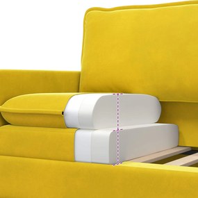 vidaXL Σετ Καναπέ 2 pcs Κίτρινο Βελούδο