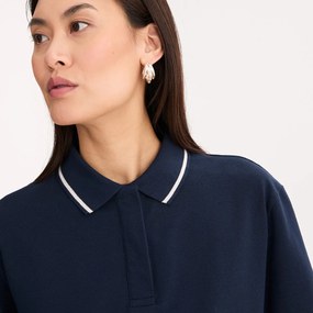 Πόλο με κοντά μανίκια από βαμβακερό πικέ