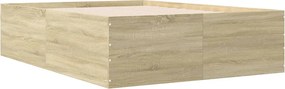 vidaXL Πλαίσιο Κρεβατιού Sonoma Δρυς 120x200 εκ. Επεξεργασμένο Ξύλο